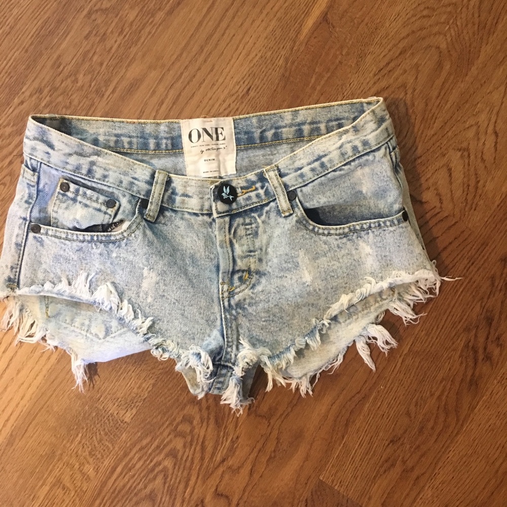 One Teaspoon Bonita denim cutoff shorts